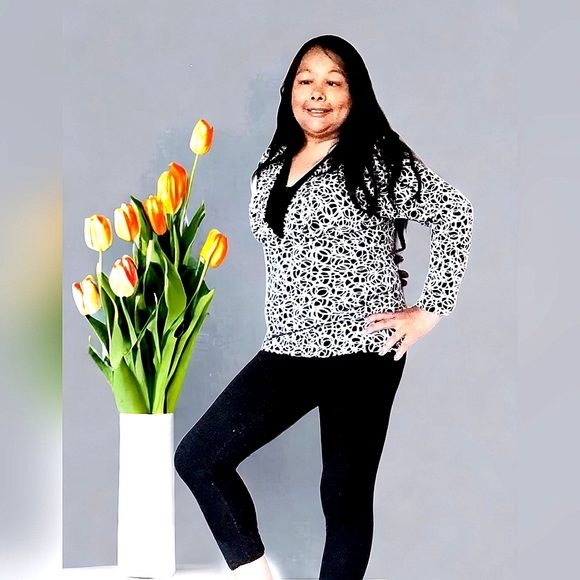 KENAR WOMENS LARGE LONG SLEEVE TOP - Picture 2 of 4